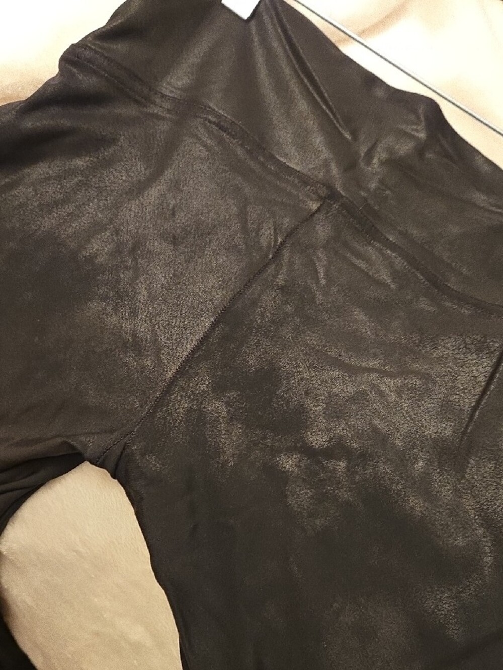 SPANX MED MOTO Black Leggings - Picture 5 of 5